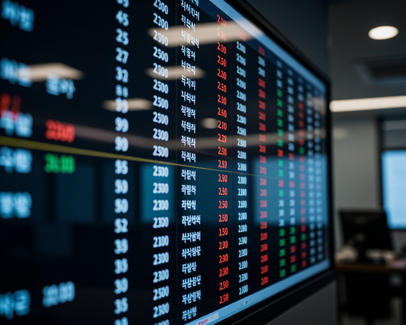 Financial Market Data Display