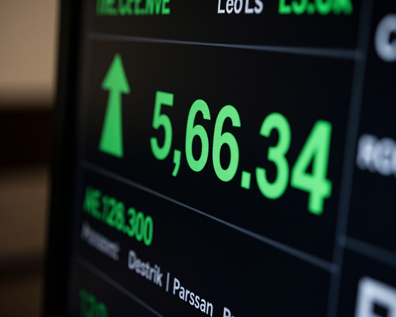 Rising KOSPI Index Display