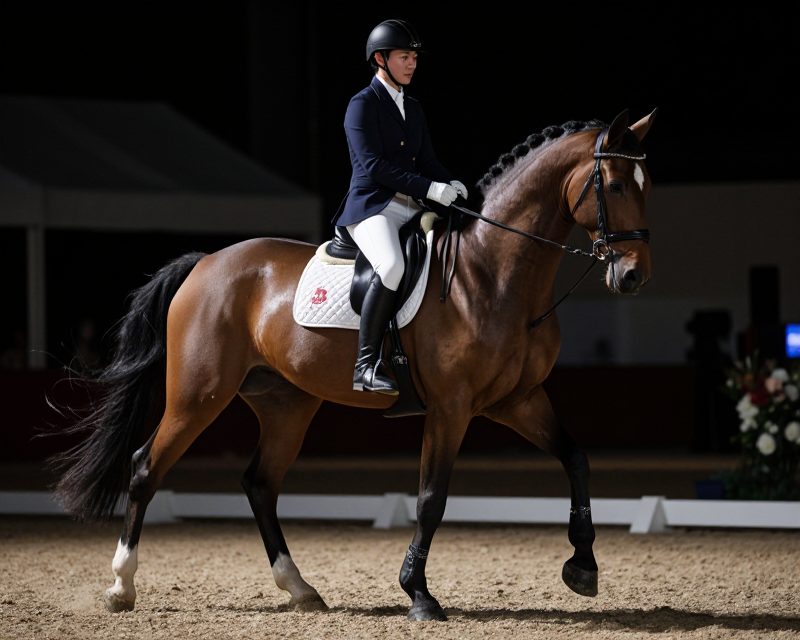 Equestrian Dressage Victory