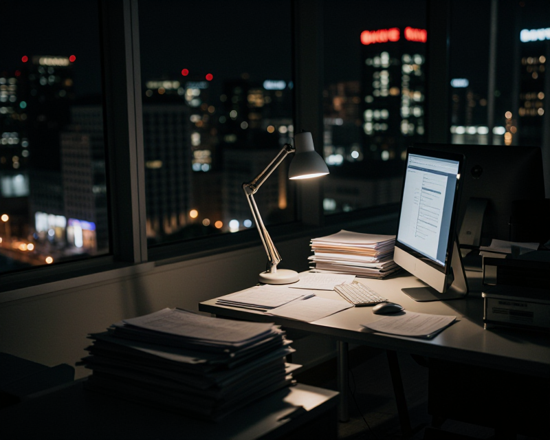 Seoul Office Night