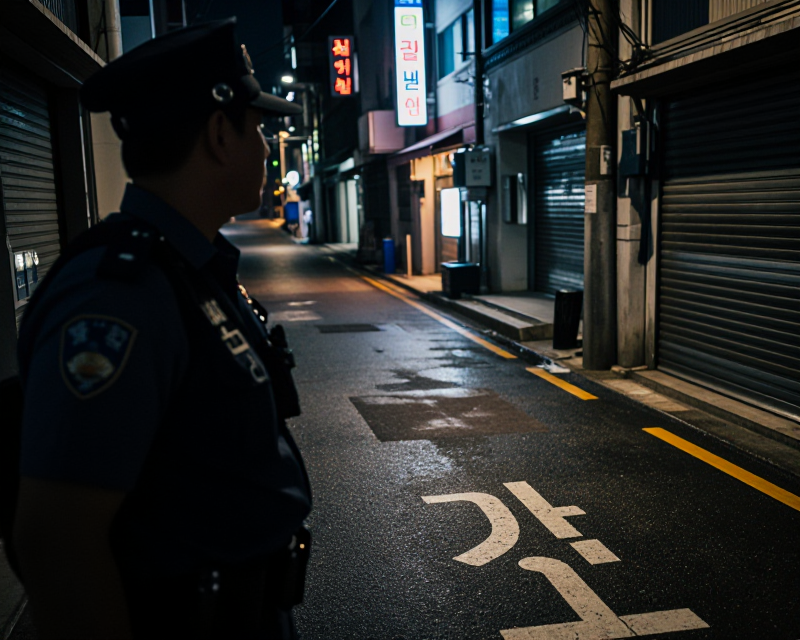 Cinematic Crime Investigation Scene