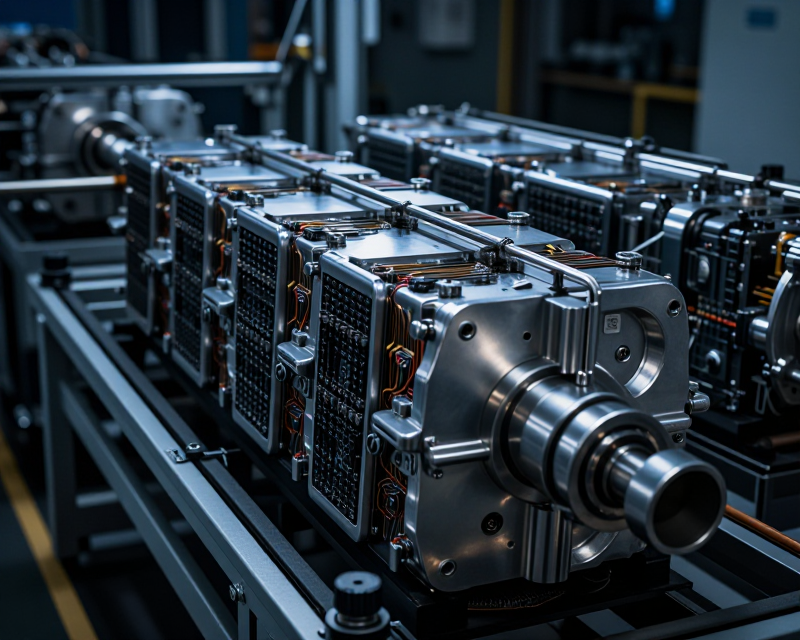 Industrial Battery Production Scene