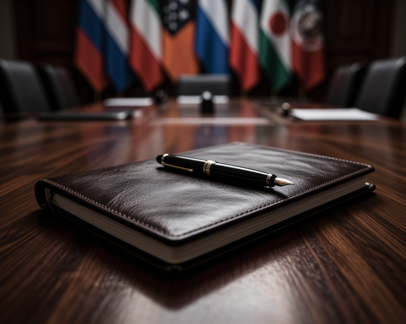 Diplomatic Summit Atmosphere