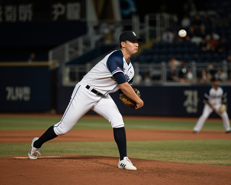 Cinematic Baseball Pitcher