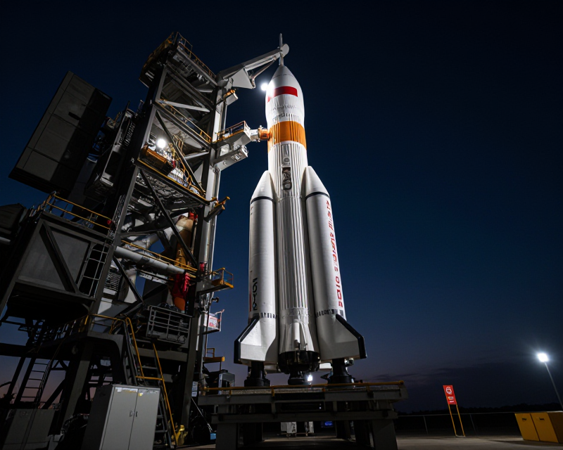 Nuri Rocket Launchpad at Twilight