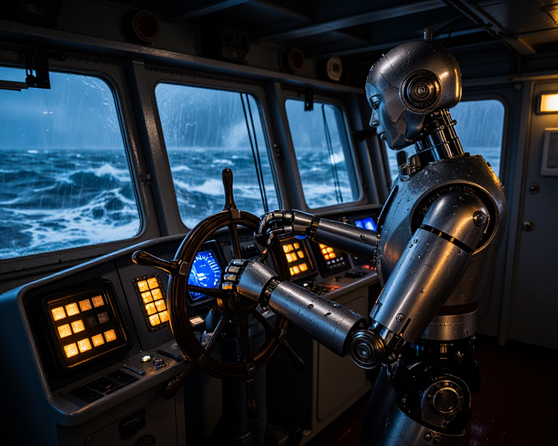 Humanoid Robot Helmsman